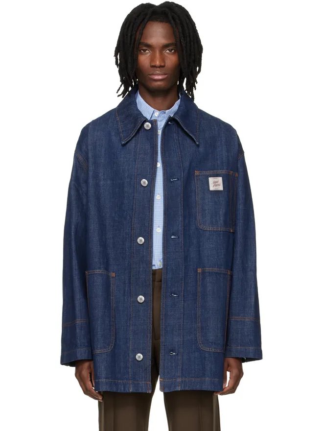 AMI Paris AMI Paris 'AMI Paris Heritage' Label デニム ワークジャケットの商品画像