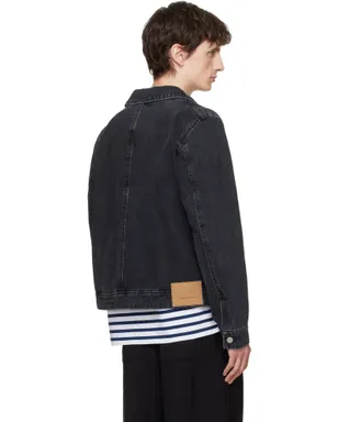 AMI Paris 'Tonal Ami de Coeur' Zipped デニムジャケット - サムネイル3