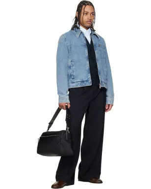 AMI Paris Cotton Contrasted 'Ami De Coeur' デニムジャケット - サムネイル4