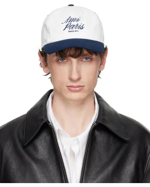 AMI Paris Bicolor Cotton 'Ami Paris' キャップ - サムネイル1
