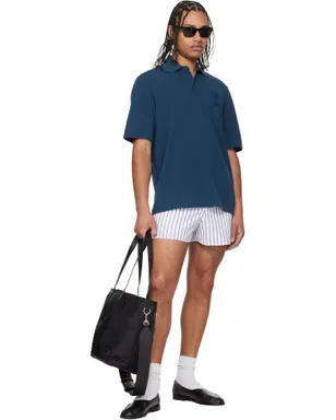 AMI Paris Ami de Coeur Knitted コットン パッチ ポロシャツ - サムネイル4