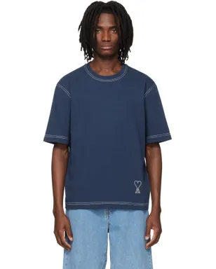 AMI Paris Topstitched Ami de Coeur ボクシーフィット Tシャツ - サムネイル1