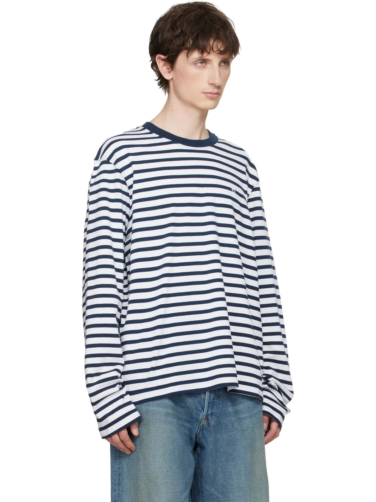 AMI Paris Mariniere 'Ami de Coeur' Tシャツ - 画像2