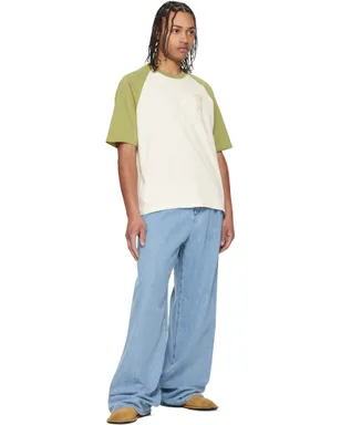 AMI Paris Cotton Ami de Coeur Knitted パッチ Tシャツ - サムネイル4