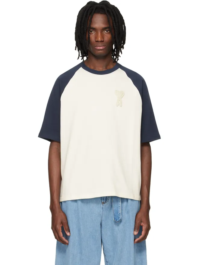 AMI Paris AMI Paris Ami de Coeur ニットパッチ コットン Tシャツの商品画像