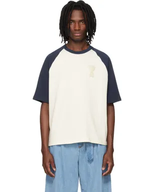 AMI Paris Ami de Coeur ニットパッチ コットン Tシャツ - サムネイル1