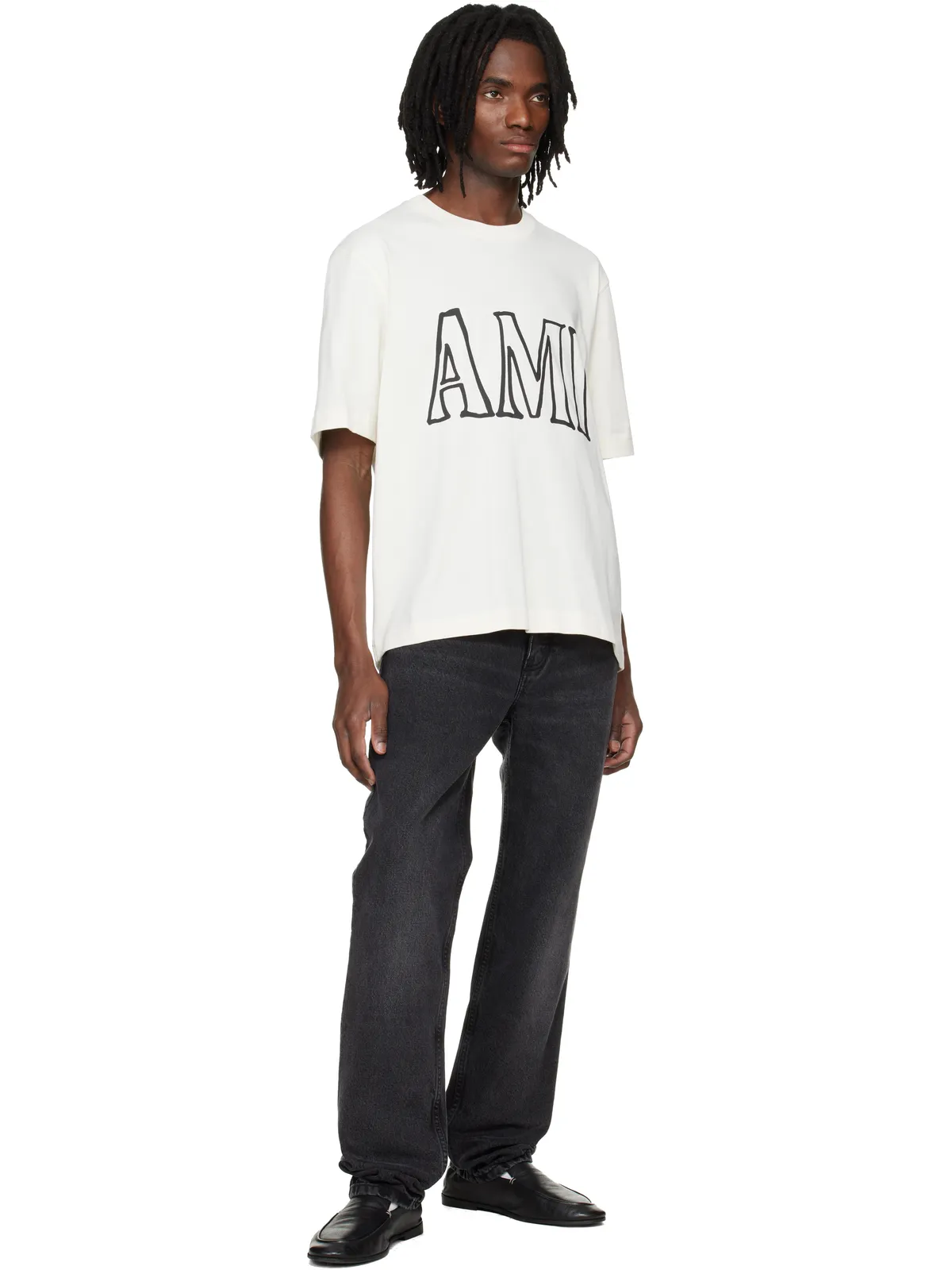 AMI Paris Ami Paris プリント コットン Tシャツ - 画像4