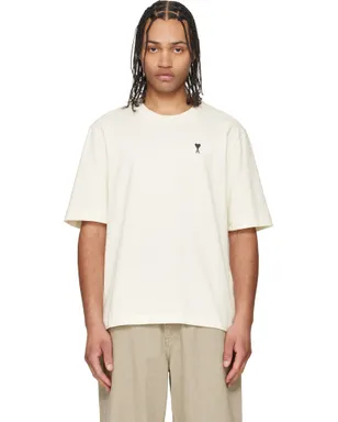 AMI Paris Place des Victoires コットン プリントTシャツ - サムネイル1