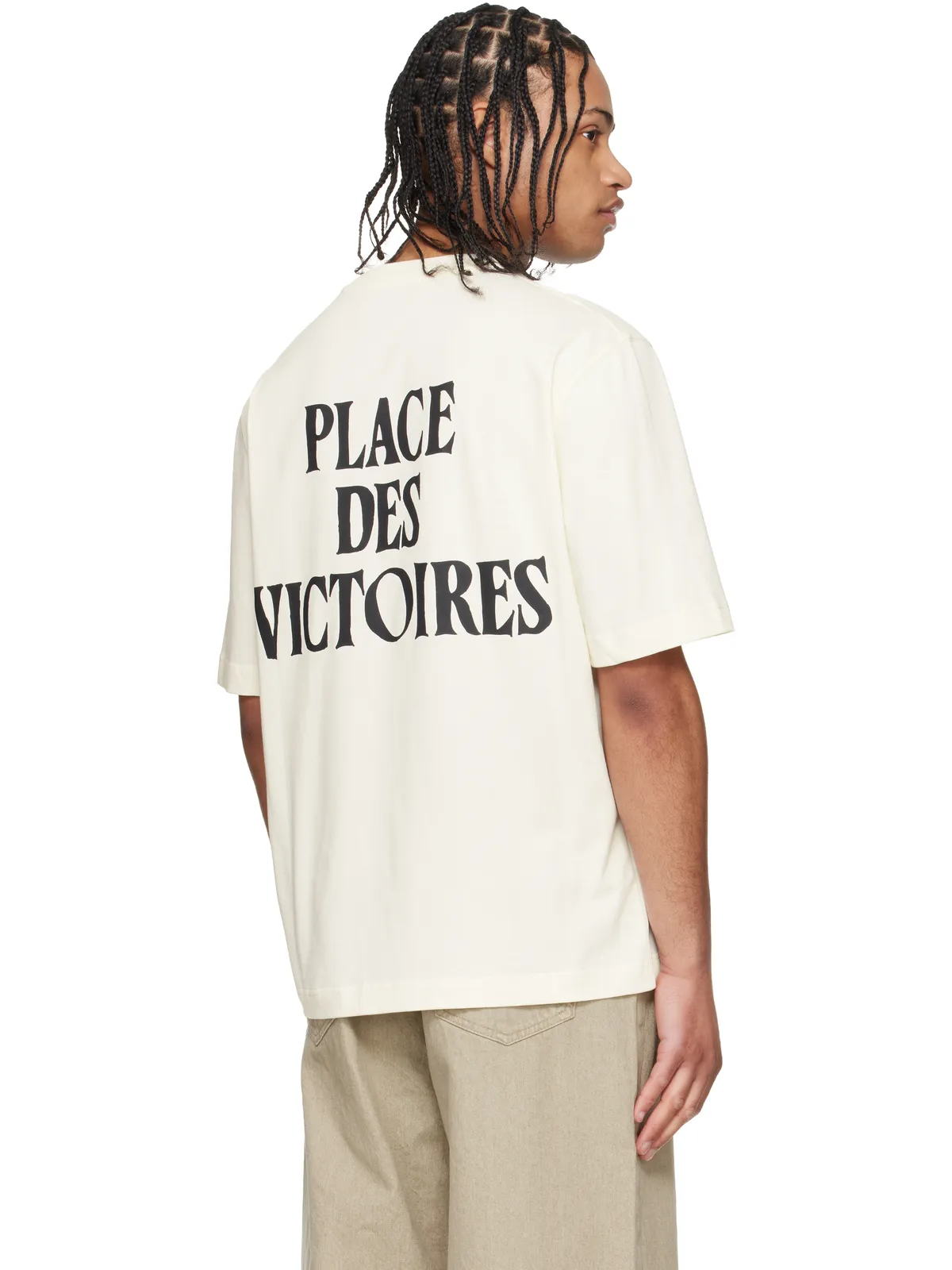 AMI Paris Place des Victoires コットン プリントTシャツ - 画像3