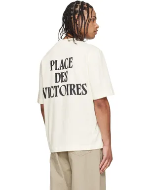 AMI Paris Place des Victoires コットン プリントTシャツ - サムネイル3