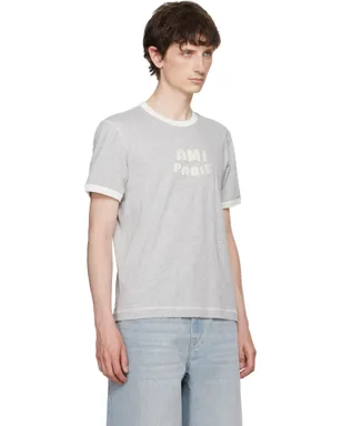 AMI Paris Cotton 'Ami Paris' ニット パッチ Tシャツ - サムネイル2