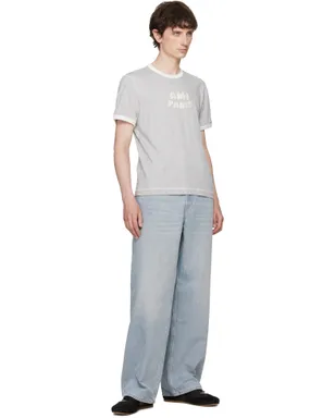 AMI Paris Cotton 'Ami Paris' ニット パッチ Tシャツ - サムネイル4