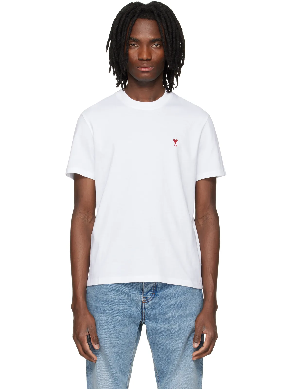 AMI Paris Ami de Coeur コットン Tシャツ - 画像1