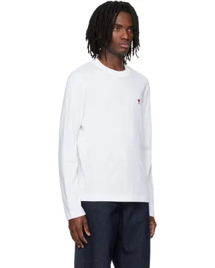 AMI Paris Red Ami de Coeur コットン 長袖Tシャツ - サムネイル2