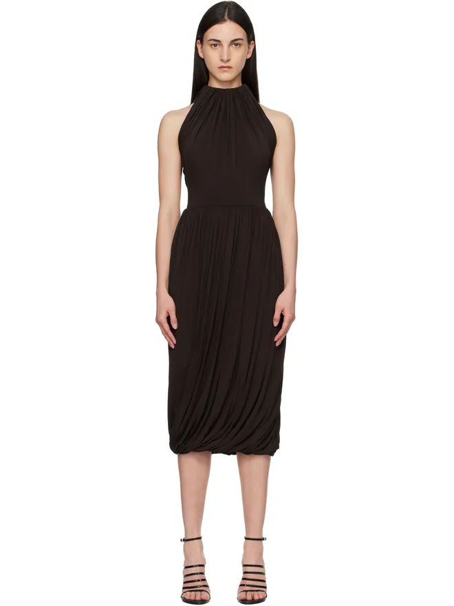 ALAÏA ALAÏA Twisted Soft Jersey ミディアムワンピースの商品画像