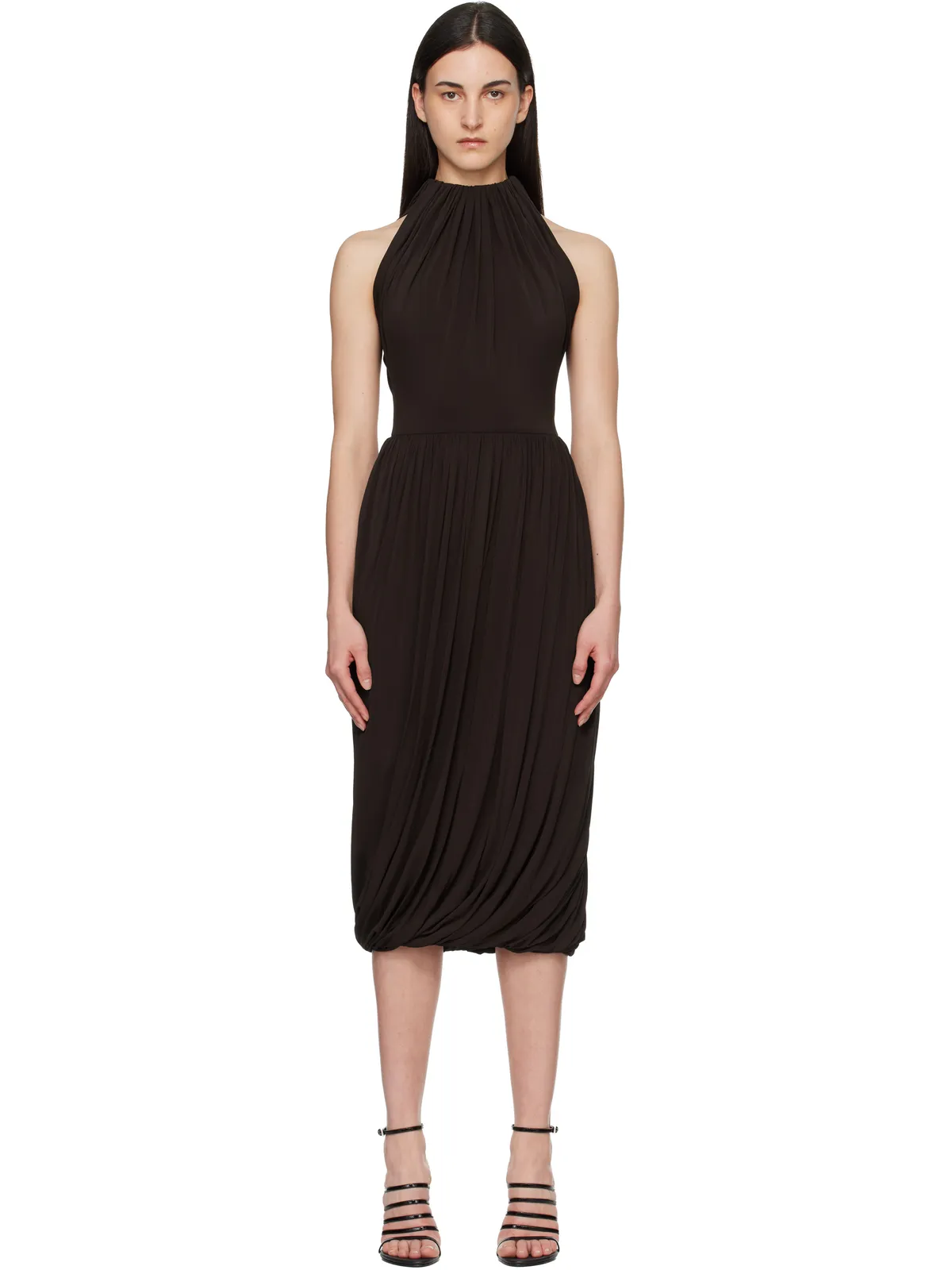 ALAÏA Twisted Soft Jersey ミディアムワンピース - 画像1