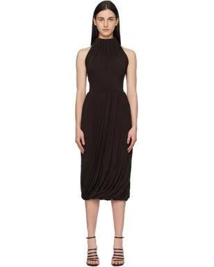 ALAÏA Twisted Soft Jersey ミディアムワンピース - サムネイル1