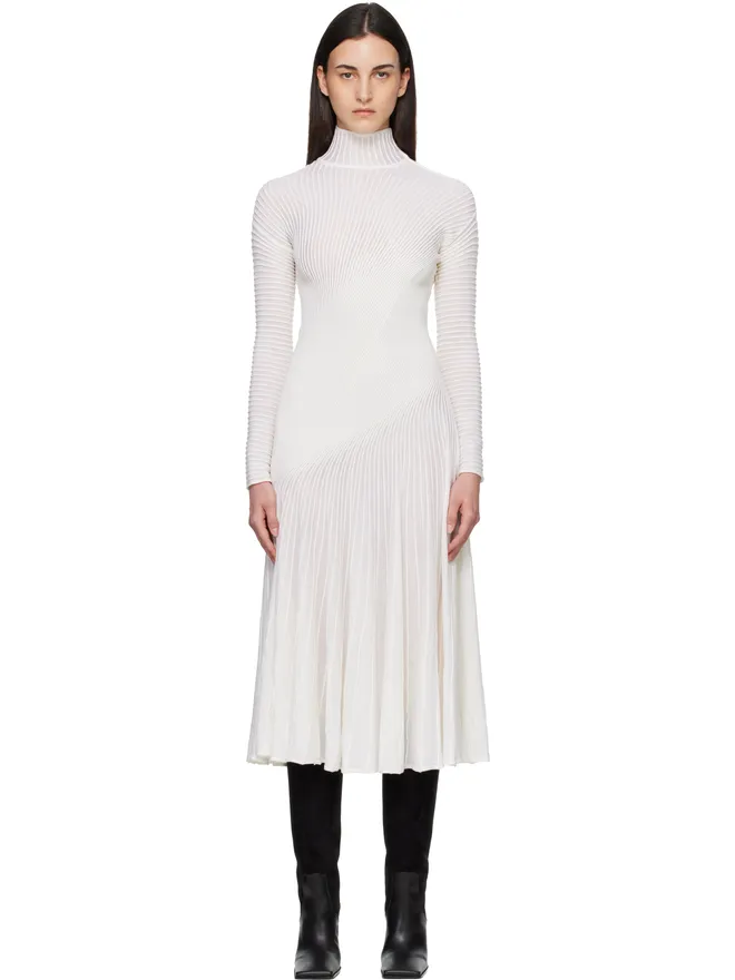 ALAÏA ALAÏA Twisted Fine Wool ミディアムワンピースの商品画像