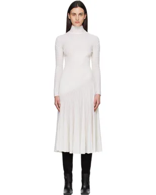 ALAÏA Twisted Fine Wool ミディアムワンピース - サムネイル1