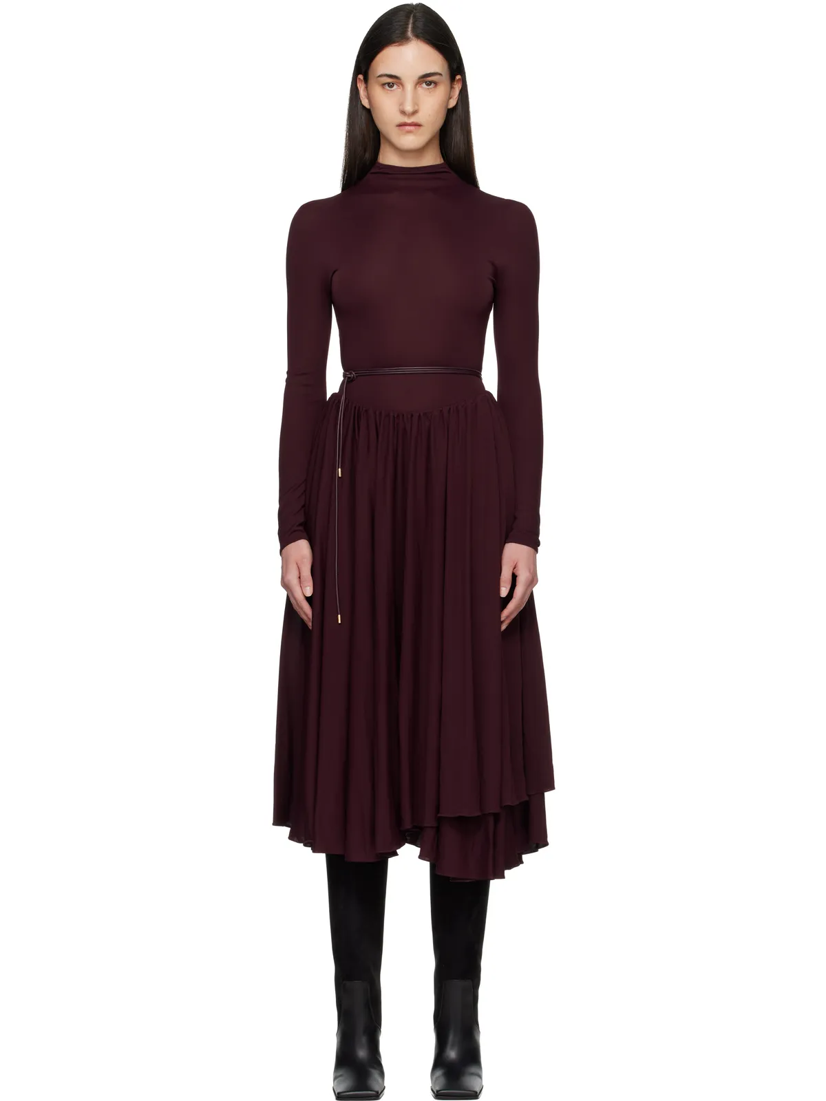 ALAÏA Fit & Flare マキシワンピース - 画像1
