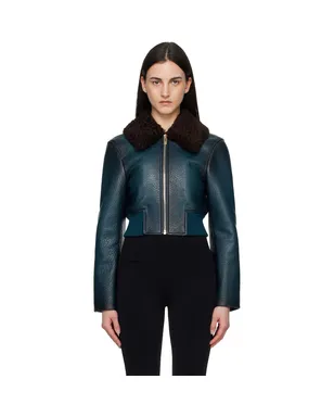 ALAÏA レザー アビエイター ボンバージャケット - サムネイル1