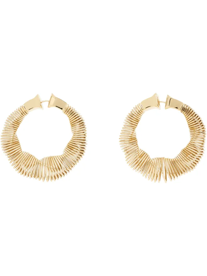 ALAÏA ALAÏA Square Spiral Small フープピアスの商品画像