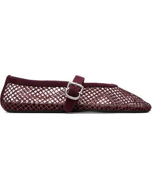 ALAÏA Strass フィッシュネット フラットシューズ - サムネイル1