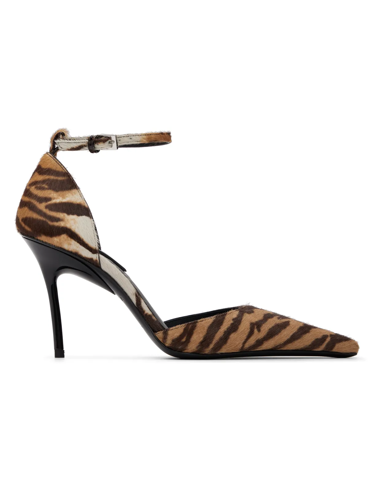 ALAÏA ブラウン Haircalf Drop Pump ヒール - 画像1