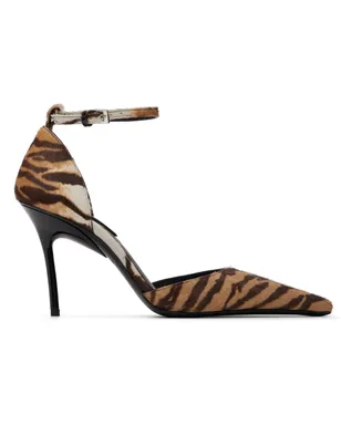 ALAÏA ブラウン Haircalf Drop Pump ヒール - サムネイル1