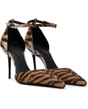 ALAÏA ブラウン Haircalf Drop Pump ヒール - サムネイル4