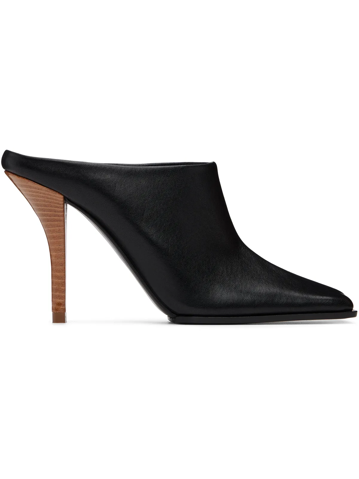ALAÏA ブラック ミュール ヒール - 画像1