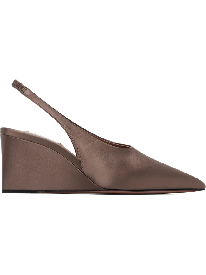 ALAÏA ALAÏA ブラウン Cube ウェッジ スリングバックヒールの商品画像