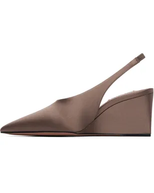ALAÏA ブラウン Cube ウェッジ スリングバックヒール - サムネイル3