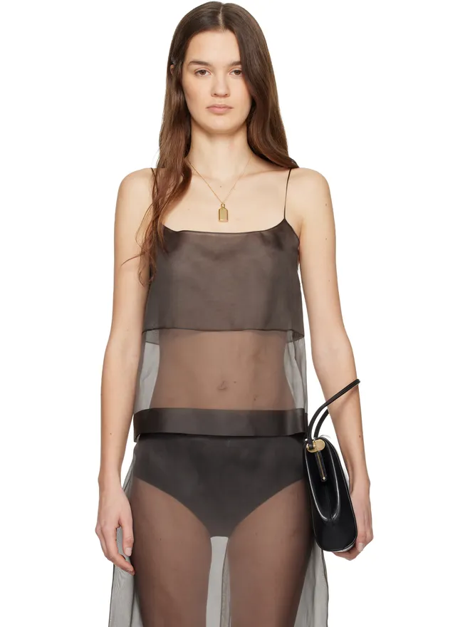 Calvin Klein Collection Calvin Klein Collection Carmen シアー キャミソールの商品画像