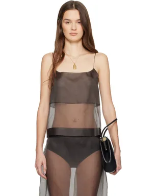 Calvin Klein Collection Carmen シアー キャミソール - サムネイル1