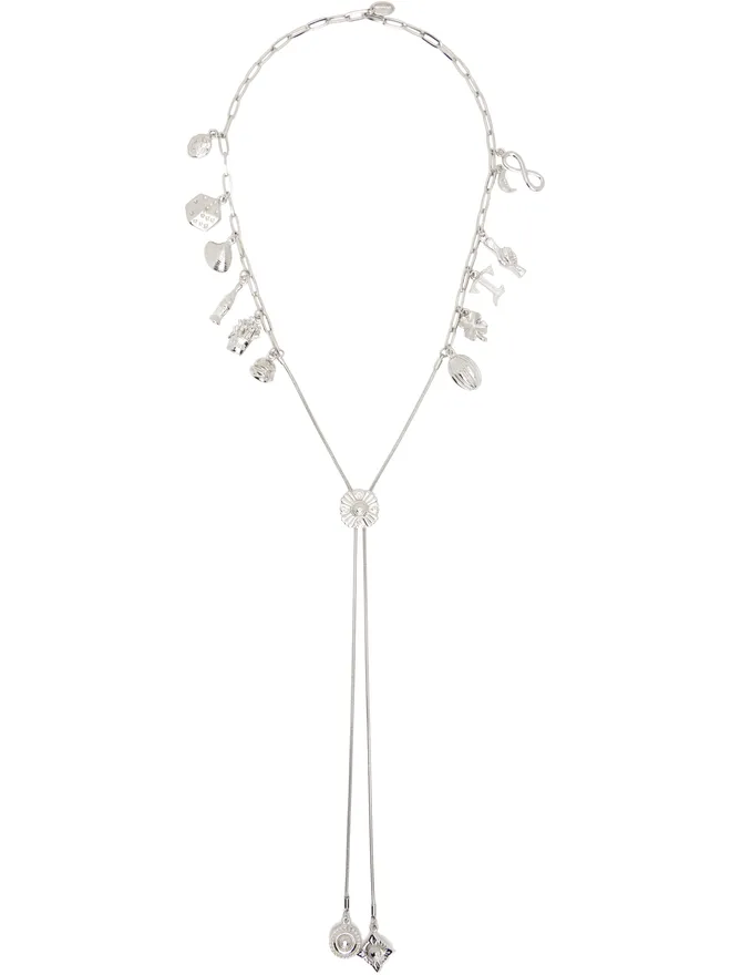 Toga Pulla Toga Pulla メタル モチーフ Loop タイ ネックレスの商品画像