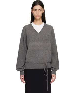 Le17Septembre カシミヤブレンド Wholegarment Vネックセーター - サムネイル1