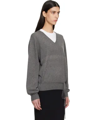Le17Septembre カシミヤブレンド Wholegarment Vネックセーター - サムネイル2