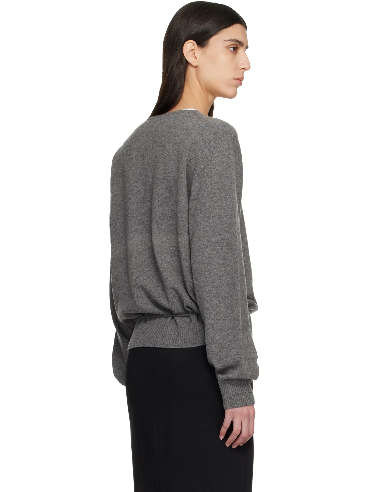 Le17Septembre カシミヤブレンド Wholegarment Vネックセーター - 画像3
