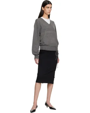Le17Septembre カシミヤブレンド Wholegarment Vネックセーター - サムネイル4