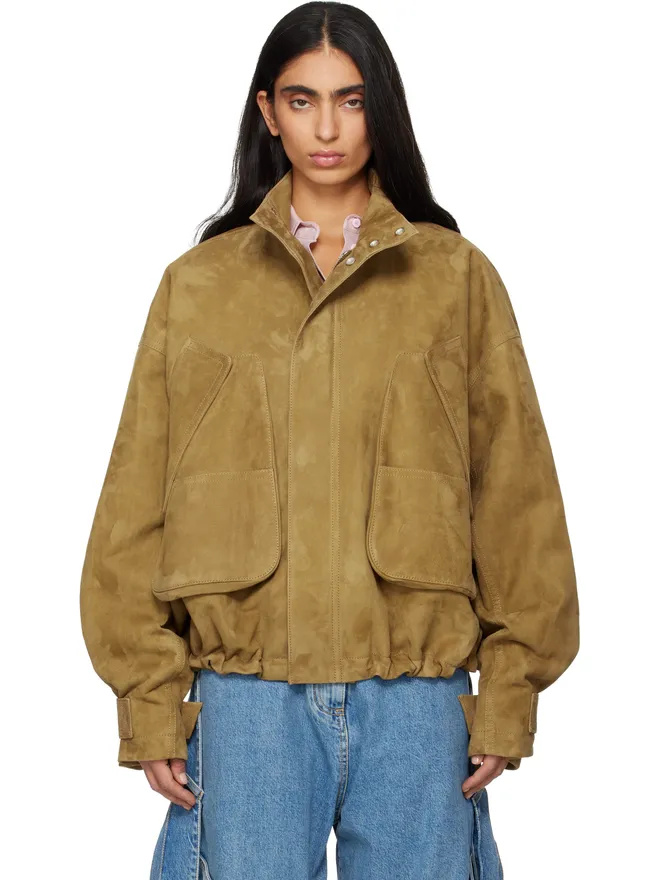 THE ATTICO THE ATTICO Suede Bomber ジャケットの商品画像