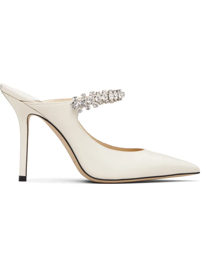 Jimmy Choo Jimmy Choo SSENSE限定 オフホワイト Bing 100 ヒールの商品画像