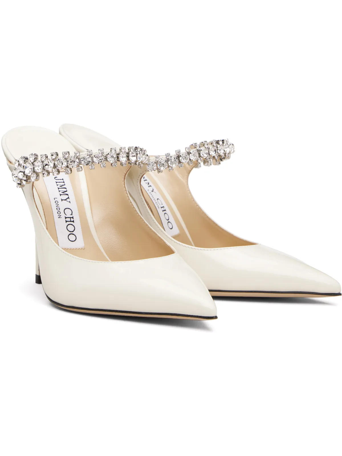 Jimmy Choo SSENSE限定 オフホワイト Bing 100 ヒール - 画像4