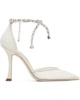 Jimmy Choo オフホワイト Stevie 100 ヒール - サムネイル1