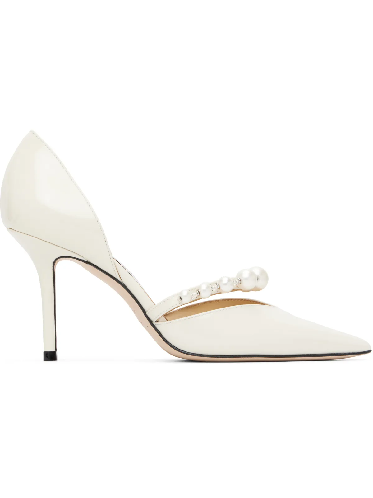 Jimmy Choo オフホワイト Aurelie 85 ヒール - 画像1