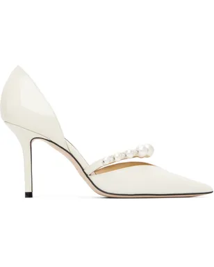 Jimmy Choo オフホワイト Aurelie 85 ヒール - サムネイル1