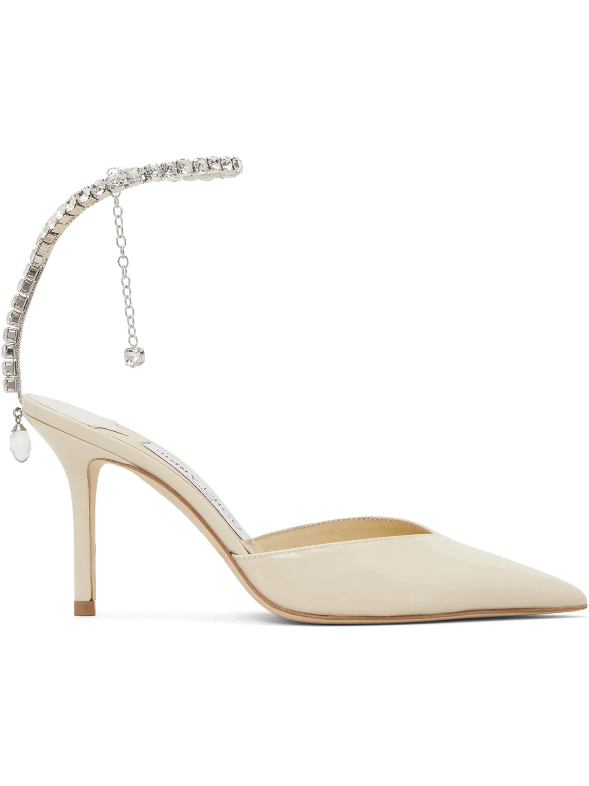 Jimmy Choo オフホワイト Saeda 85 ヒール - 画像1