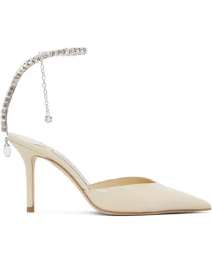 Jimmy Choo オフホワイト Saeda 85 ヒール - サムネイル1