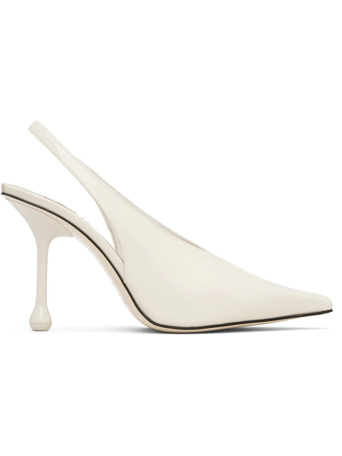 Jimmy Choo オフホワイト Isa 95 ヒール - 画像1