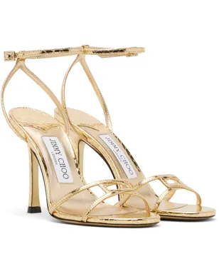 Jimmy Choo Leo 100 Candy ラップ ヒールサンダル - サムネイル4